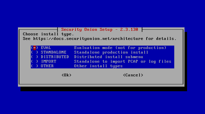Security Onion Install Type